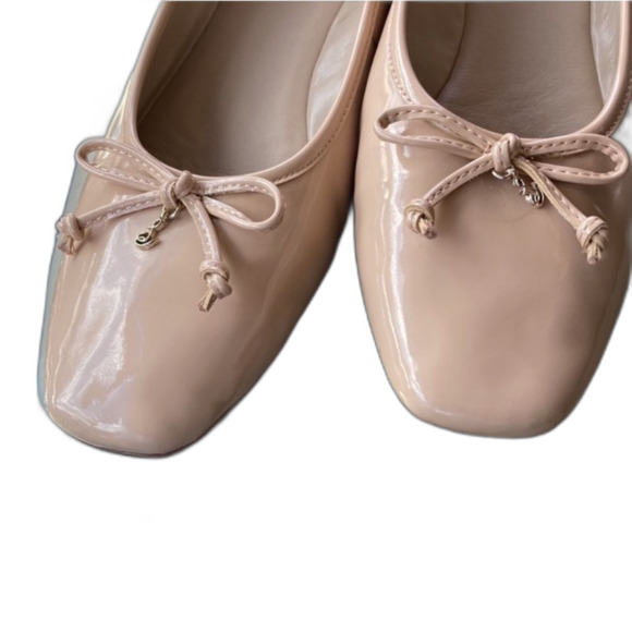 Sam Edelman Marisol Slip On Flats Tan Patent
Leather Gold Trim Ballet Size 8 - Picture 4 of 7